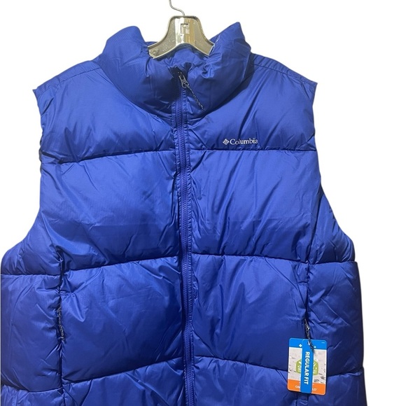 Columbia Blue Insulated Water Repellent Gorpcore Puffect Puffer Vest 3X NWT - Picture 7 of 12